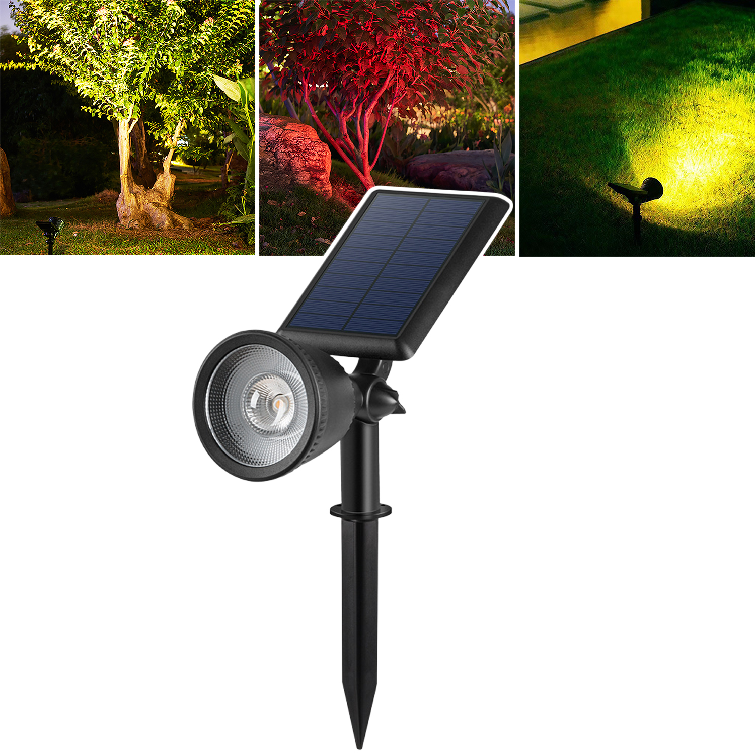 Outdoor Lighting Driveway - Solar Spotlights Outdoor Spot Lights, Brightness
