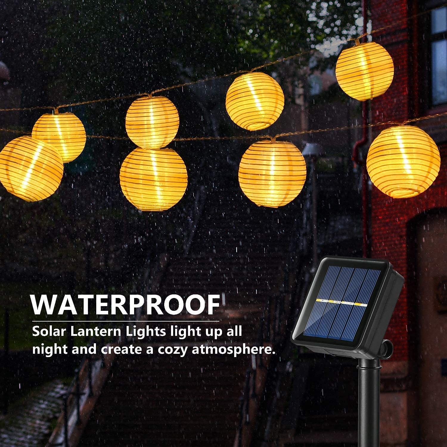 Waterproof Lantern Solar Strin - Outdoor Lighting Driveway 评论和价格