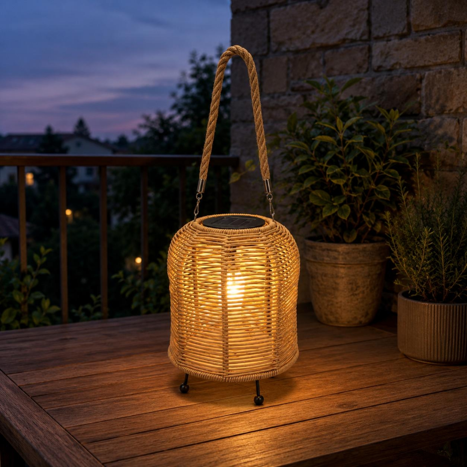 Handwoven Solar Lantern Braide - Outdoor Lighting For Home 评论和价格