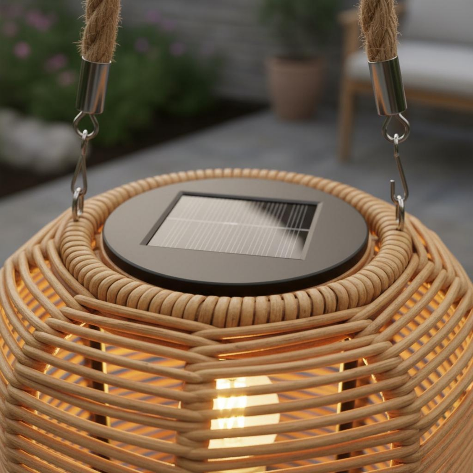 Handwoven Solar Lantern Braide - Outdoor Lighting For Home 评论和价格
