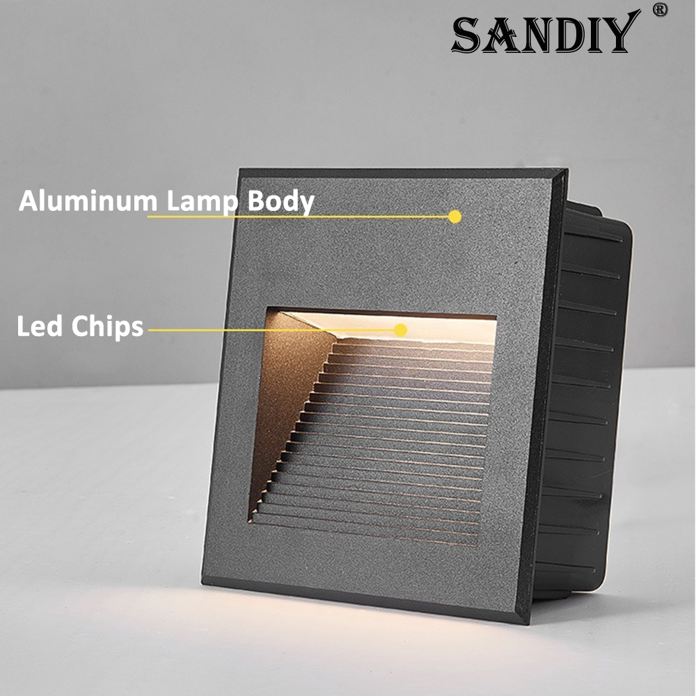 SANDIY Recessed Outdoor Wall S - Outdoor Lighting Low Voltage 评论和价格