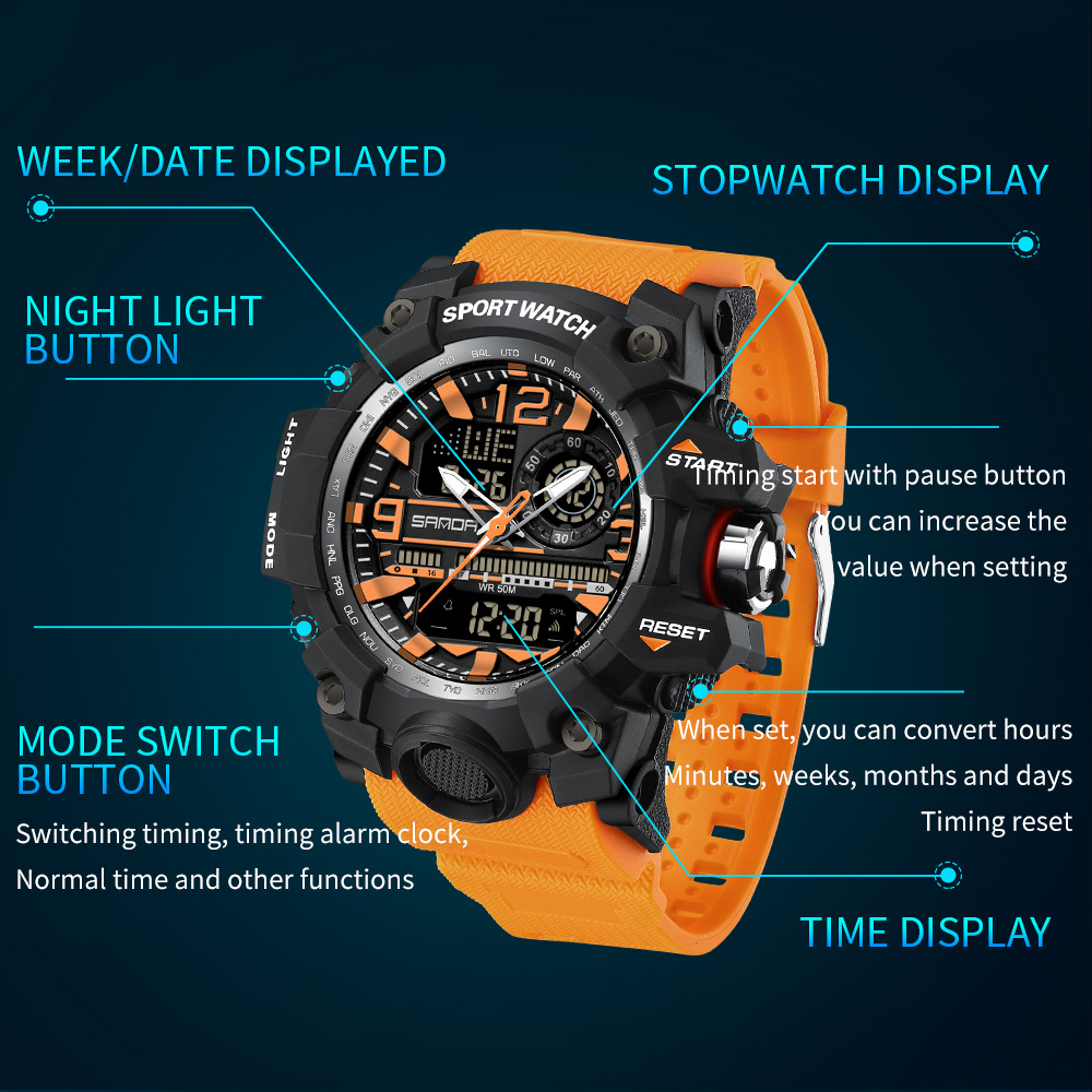 SANDA 3133 Outdoor Men's Watch - Outdoor Lighting Zones 评论和价格