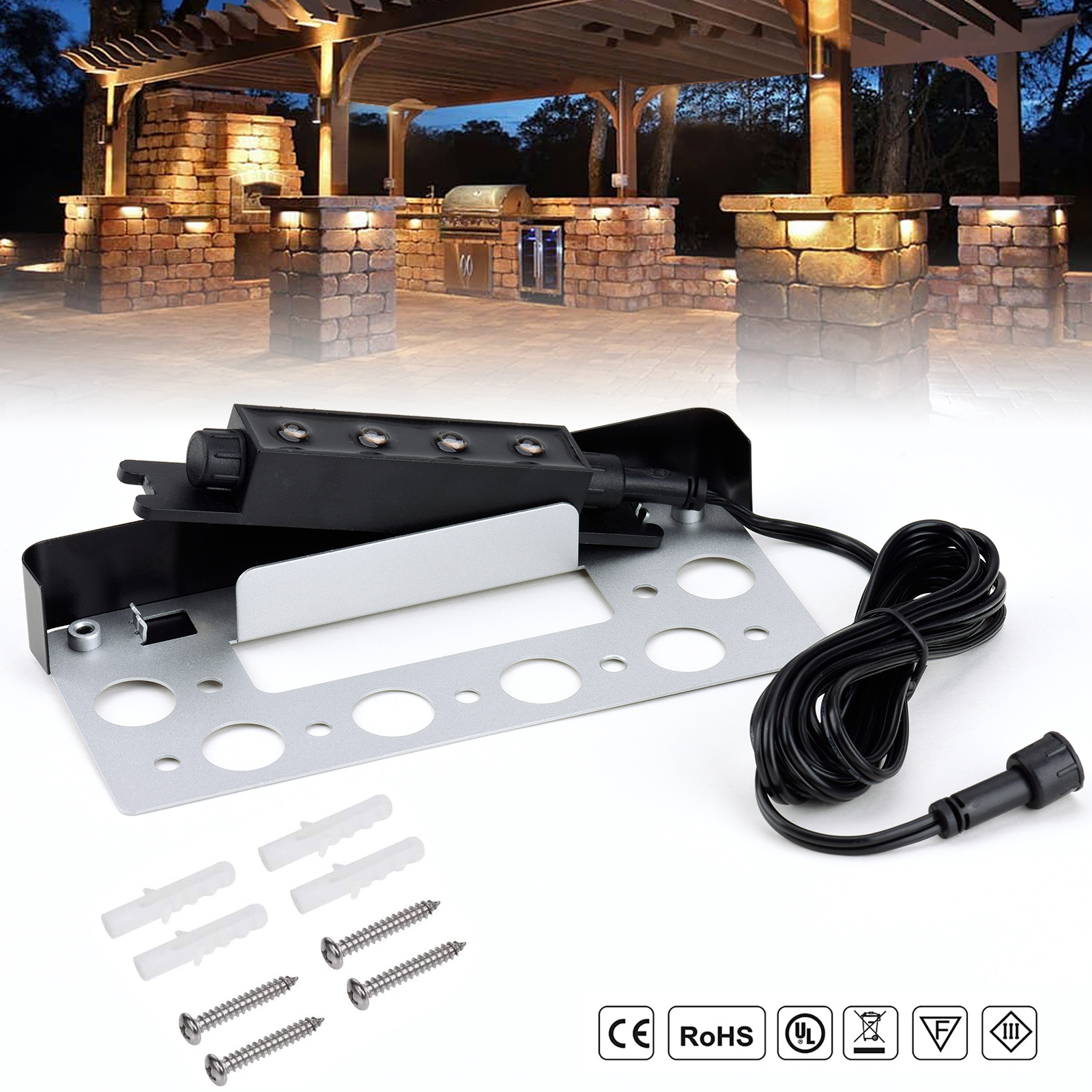 7 Inch LED Hardscape Lights,Re - Outdoor Lighting Low Voltage 评论和价格