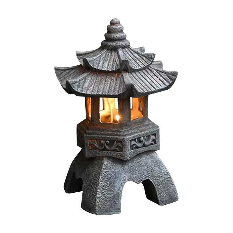 Pagoda Statues Outdoor Solar P - Outdoor Zen Lighting 评论和价格