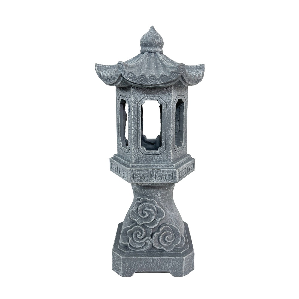 Zen Solar Pagoda Lantern with  - Outdoor Zen Lighting 评论和价格