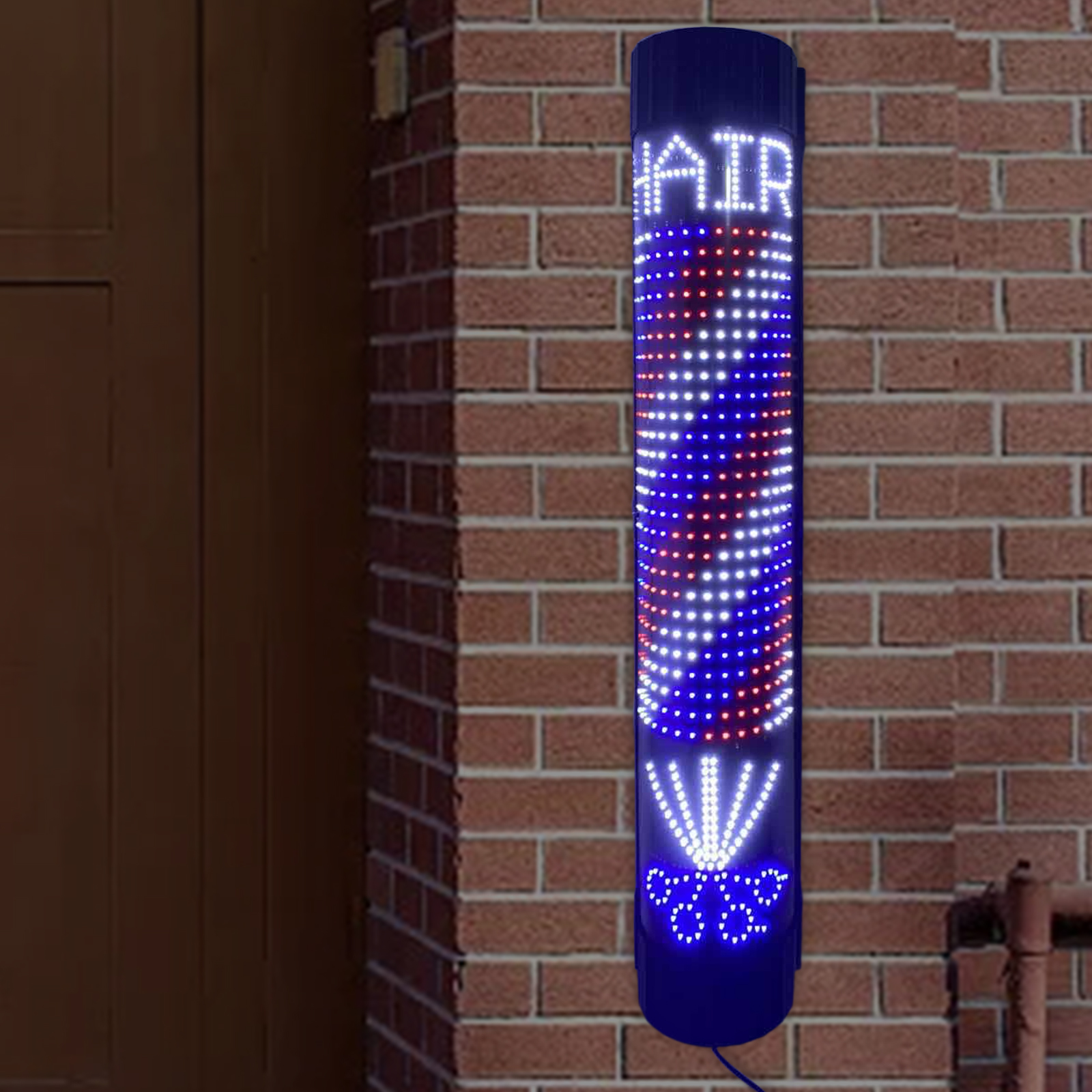 Barber Pole LED Light Rotating - Outdoor Lighting Unit 评论和价格