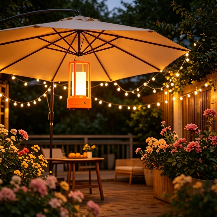 Modern Orange Cage Table Lamp  - Outdoor Lighting For Home 评论和价格