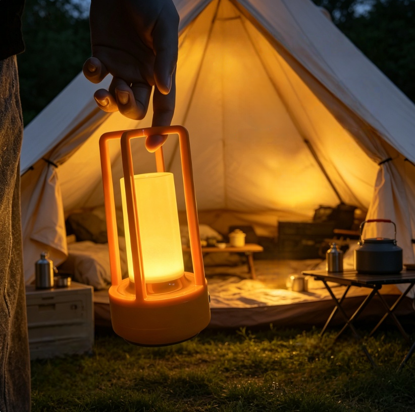 Modern Orange Cage Table Lamp  - Outdoor Lighting For Home 评论和价格