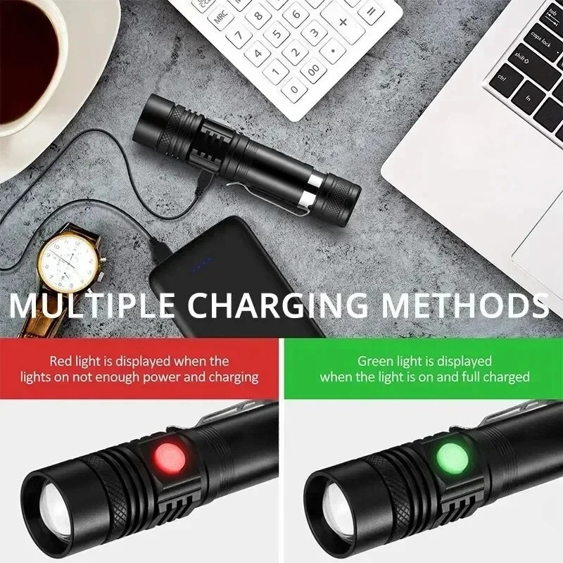 Rechargeable T6 Handheld Flash - Outdoor Lighting For Home 评论和价格