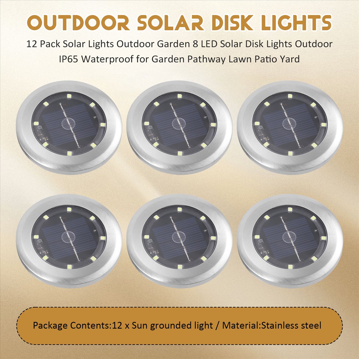 *A14E 12 Pack Solar Lights Out - Outdoor Lighting Driveway 评论和价格