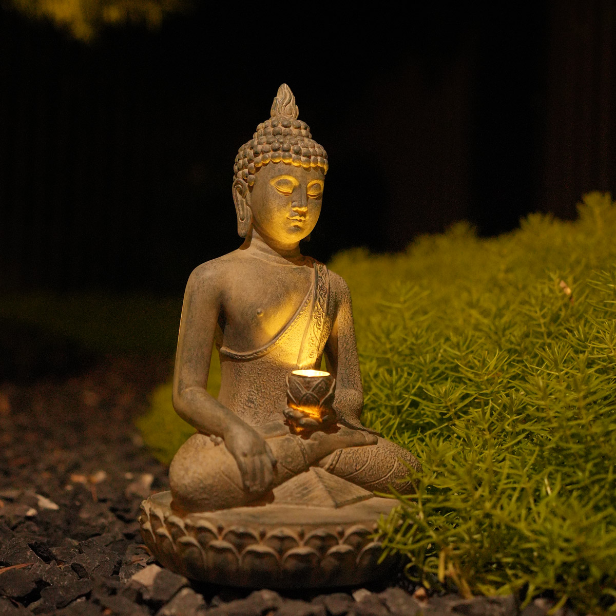 Zen-Inspired Solar-Powered Bud - Outdoor Zen Lighting 评论和价格