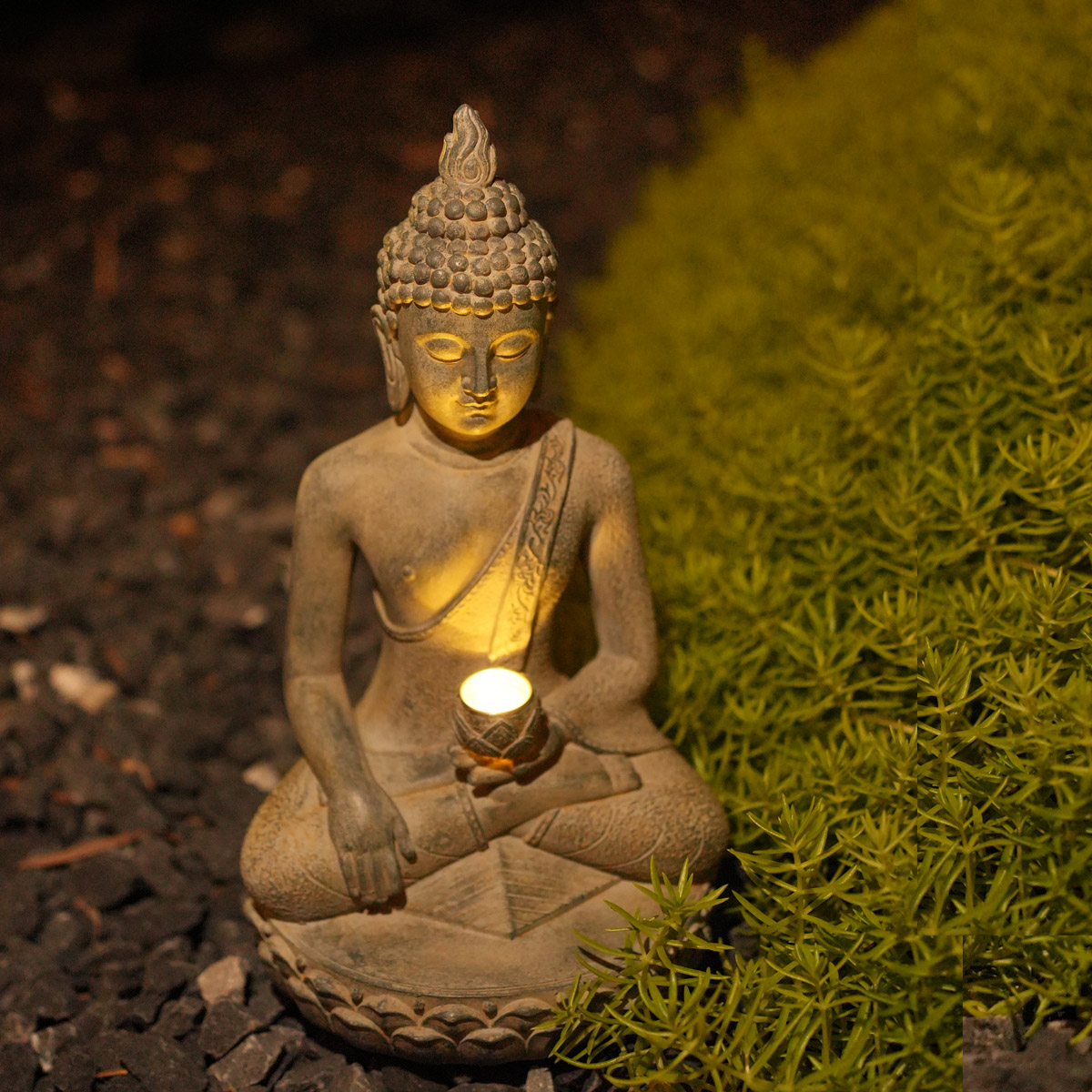 Zen-Inspired Solar-Powered Bud - Outdoor Zen Lighting 评论和价格