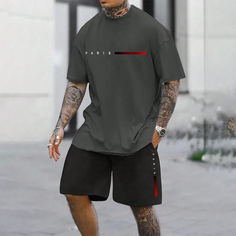 Men Two Piece Tracksuit Loose  - Outdoor Lighting For Home 评论和价格