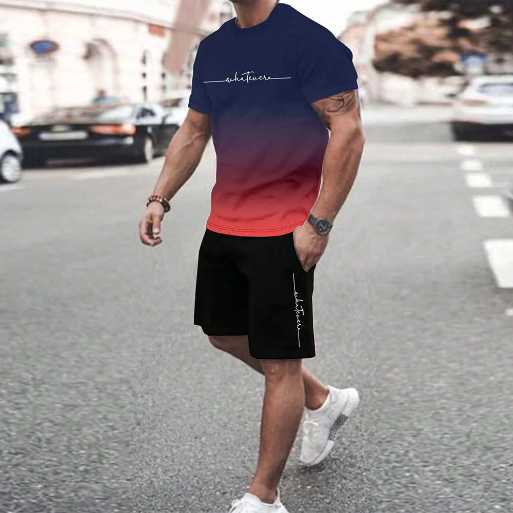 Men Two Piece Tracksuit Loose  - Outdoor Lighting For Home 评论和价格