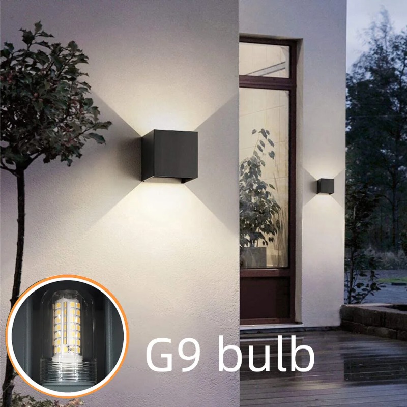 Modern LED Wall Lamp Waterproo - Outdoor Lighting Glass Replacement 评论和价格