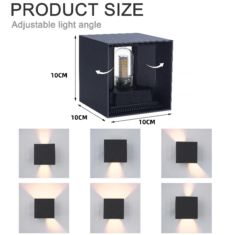Modern LED Wall Lamp Waterproo - Outdoor Lighting Glass Replacement 评论和价格
