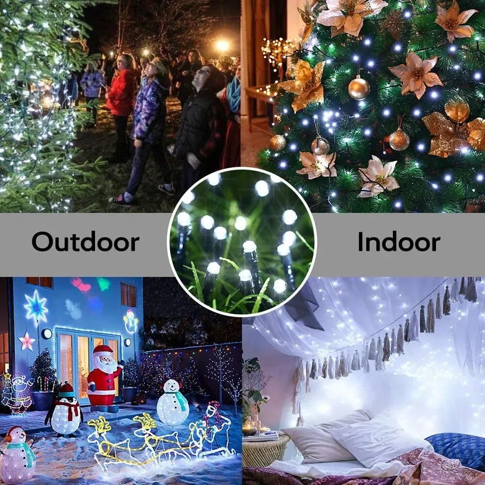 LED Solar Light String 8 Funct - Outdoor Lighting Driveway 评论和价格