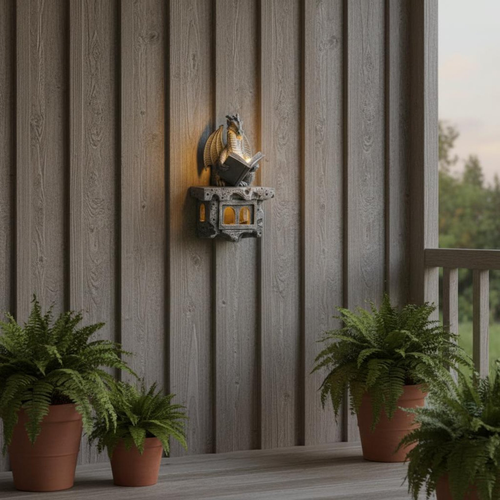 Solar Wyvern Wall Shine Auto O - Wall Lighting Outdoor 评论和价格