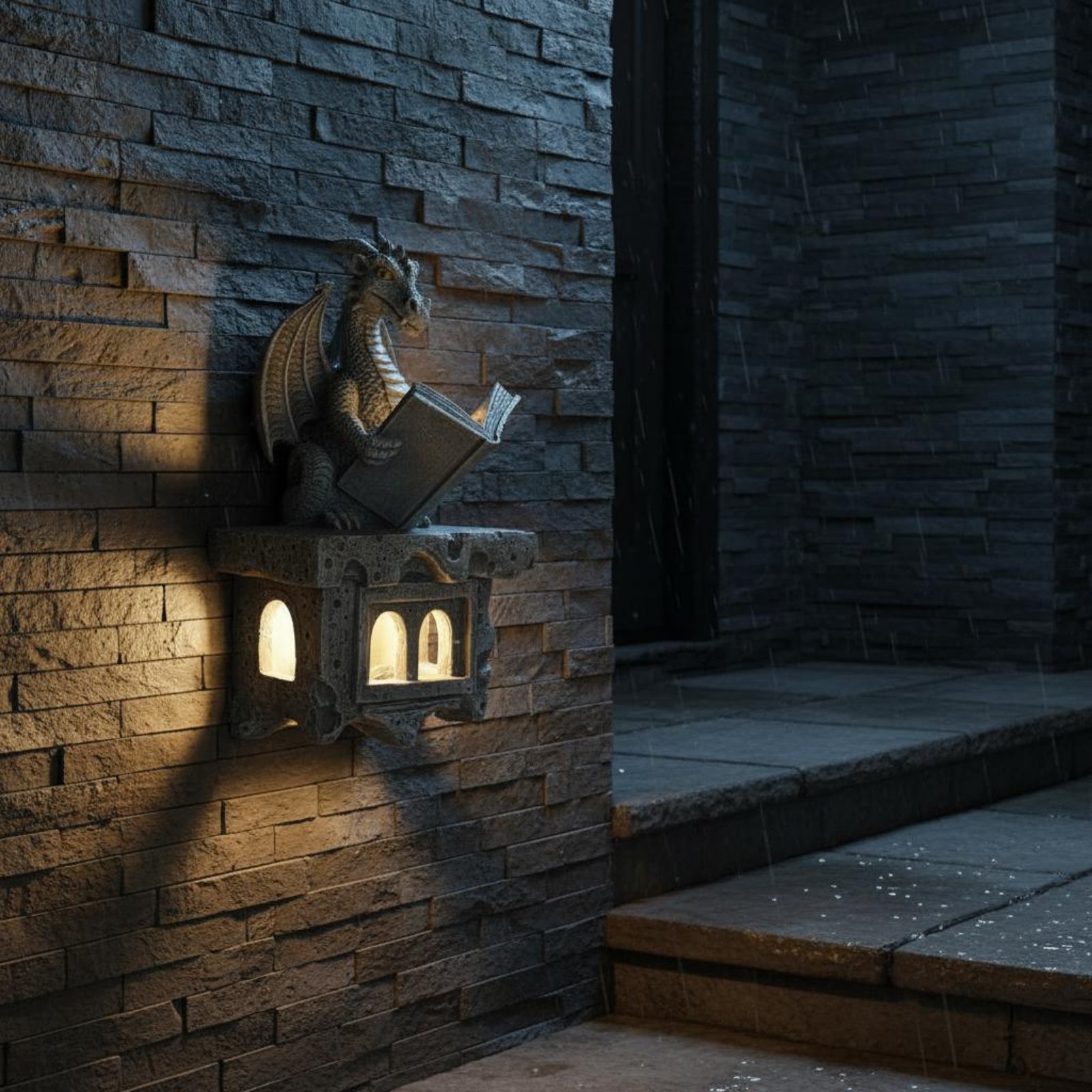 Solar Wyvern Wall Shine Auto O - Wall Lighting Outdoor 评论和价格