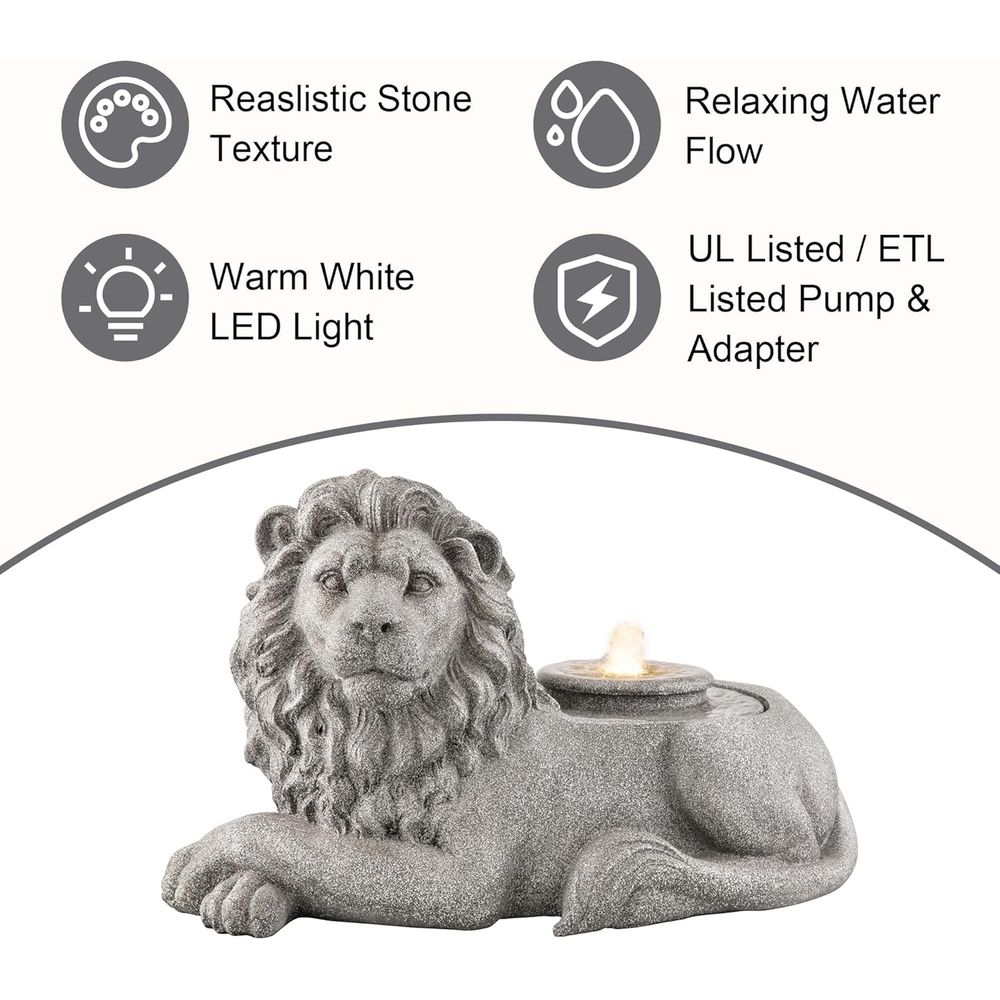 Outdoor ountain with Lights &  - Outdoor Zen Lighting 评论和价格