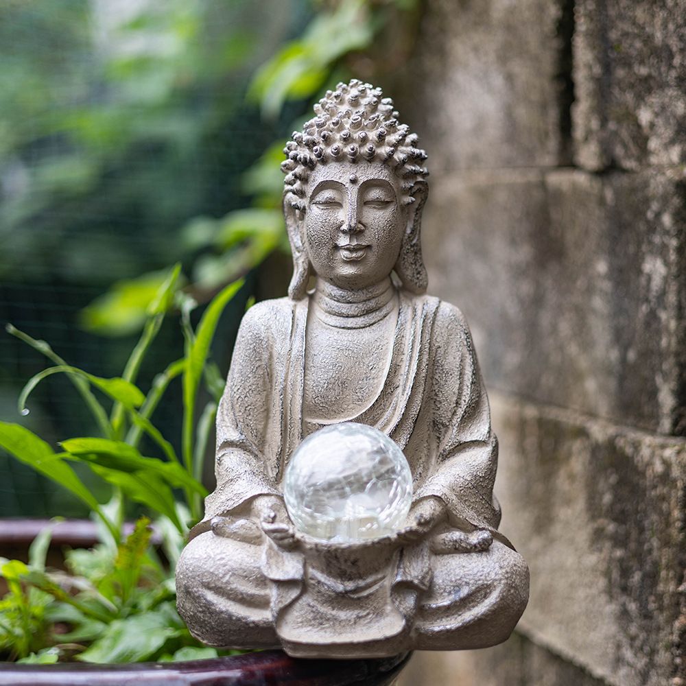 Vilead 27.5cm Resin Buddha Sta - Outdoor Zen Lighting 评论和价格
