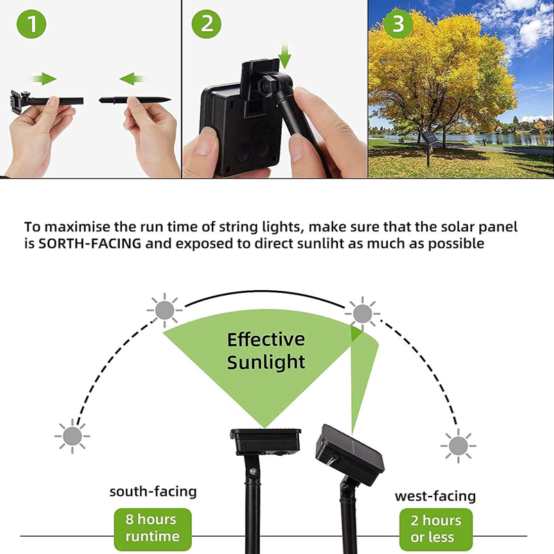 Solar LED String Lights Outdoo - Outdoor Lighting Driveway 评论和价格