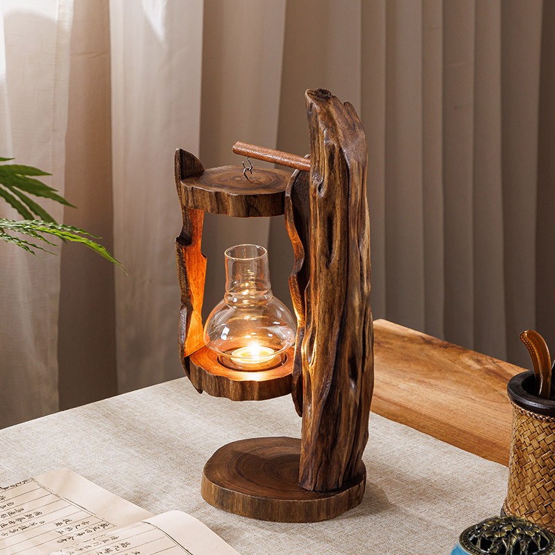 Log Wind Lamp Creative Candles - Outdoor Zen Lighting 评论和价格