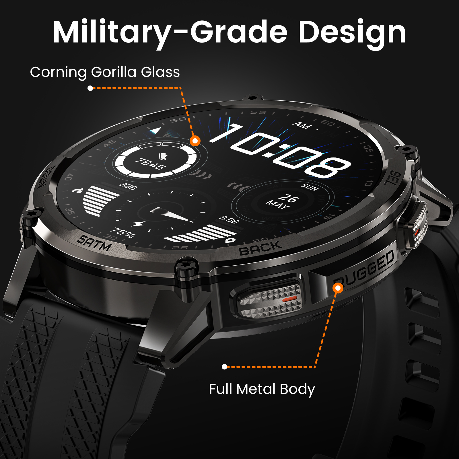 KOSPET TANK T4C Smartwatch Men - Outdoor Lighting Zones 评论和价格