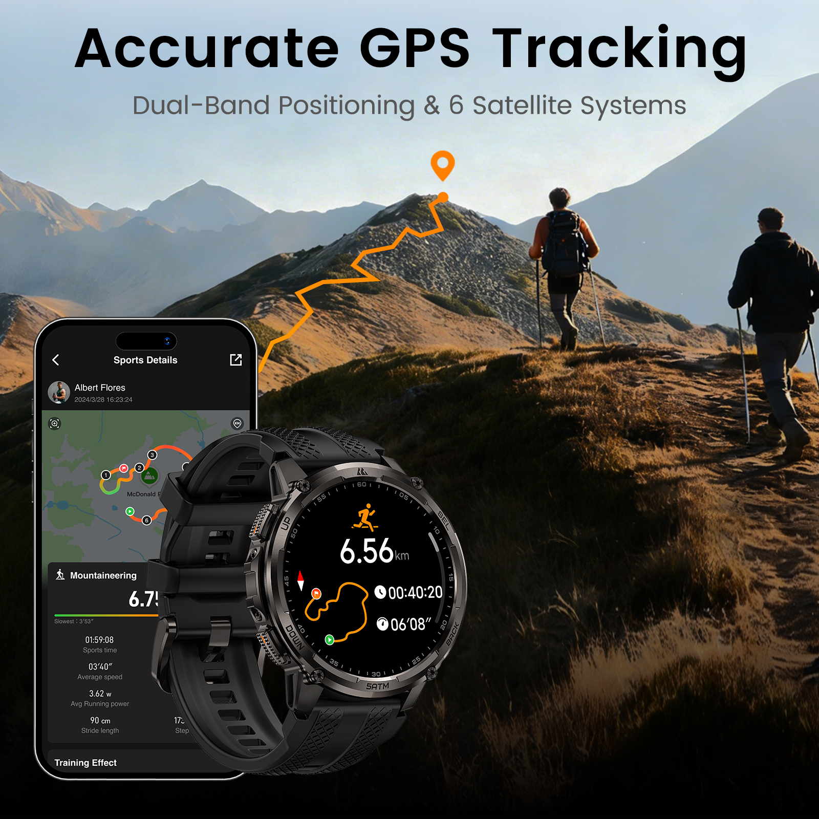 KOSPET TANK T4C Smartwatch Men - Outdoor Lighting Zones 评论和价格