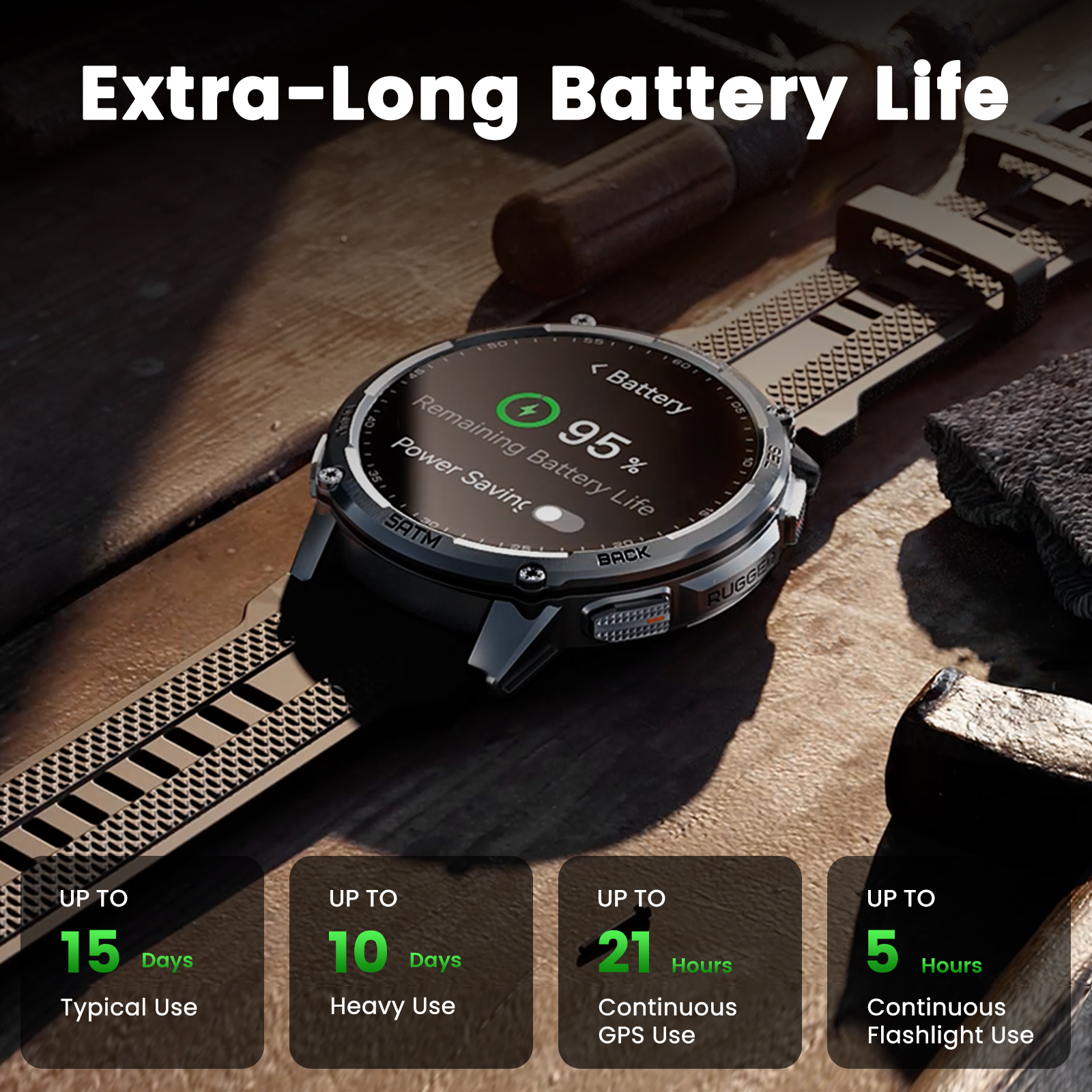 KOSPET TANK T4C Smartwatch Men - Outdoor Lighting Zones 评论和价格
