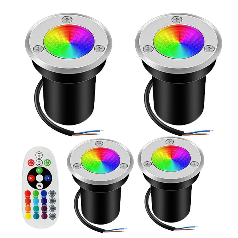 【NEW YEAR  】RGBW In Ground Lig - Outdoor Lighting Low Voltage 评论和价格