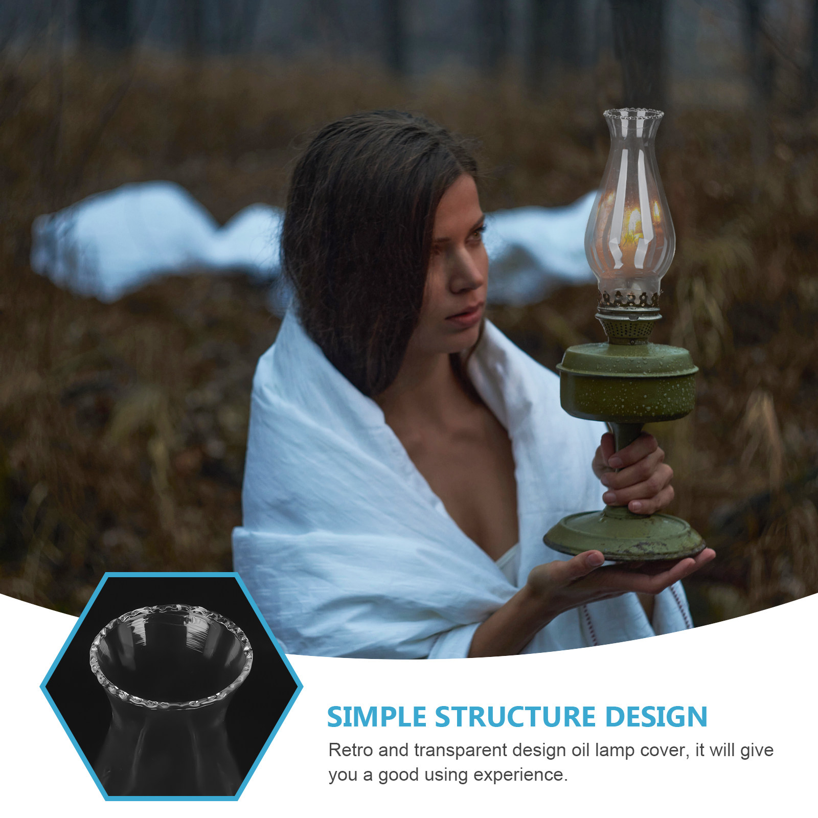 Oil Lamp Chimney Transparent G - Outdoor Lighting Glass Replacement 评论和价格