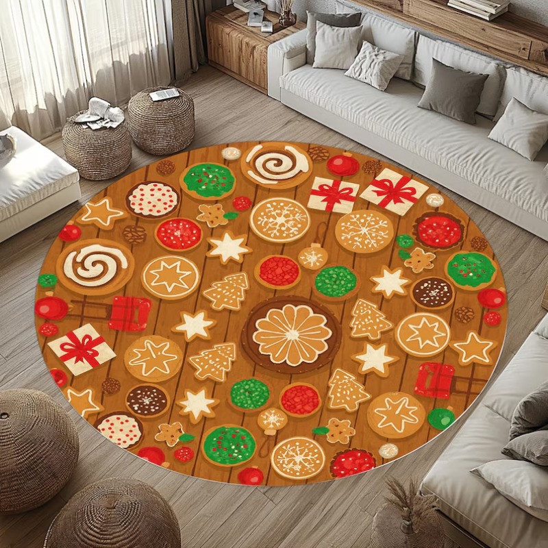 3D Christmas Village Rug Winte - Outdoor Xmas Lighting Ideas 评论和价格