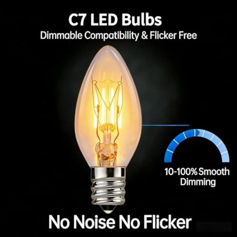 C7 Christmas Replacement Bulbs - Outdoor Lighting Glass Replacement 评论和价格