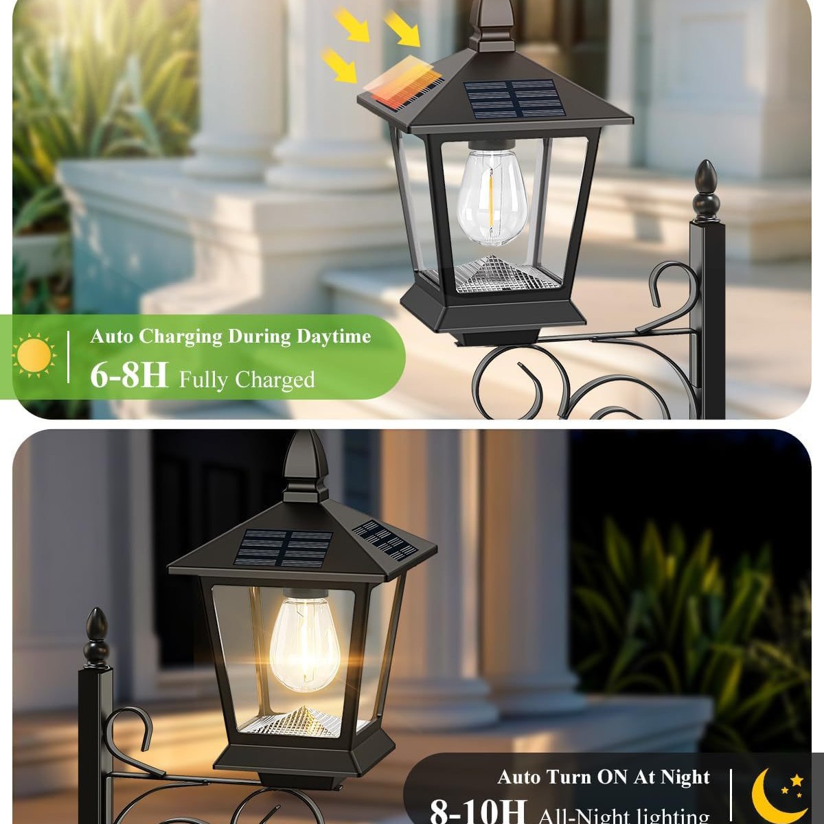 Solar Powered 2-in-1 Flower Po - Wall Lighting Outdoor 评论和价格