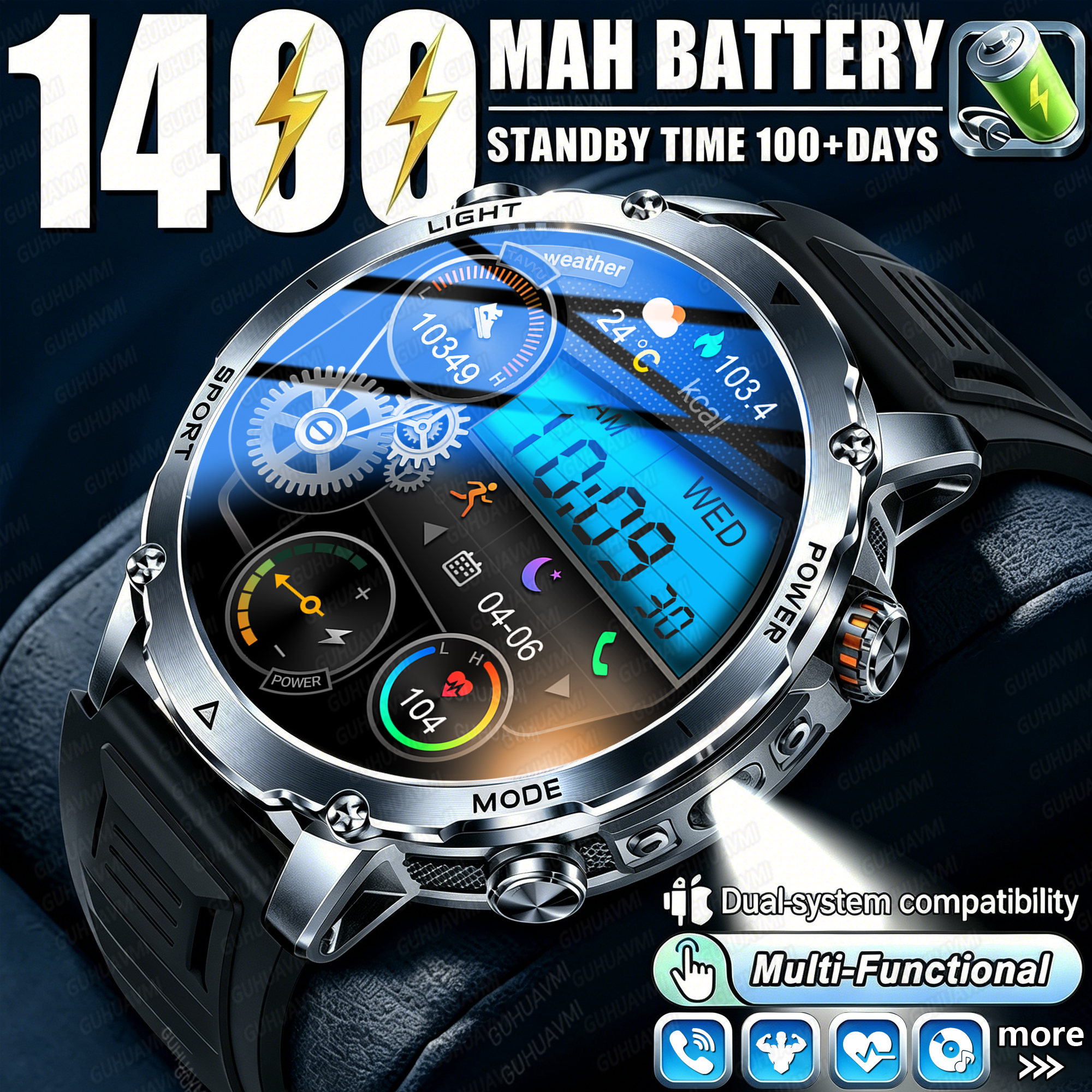 Newly Durable 1400mAh Large Ba - Outdoor Lighting Zones 评论和价格