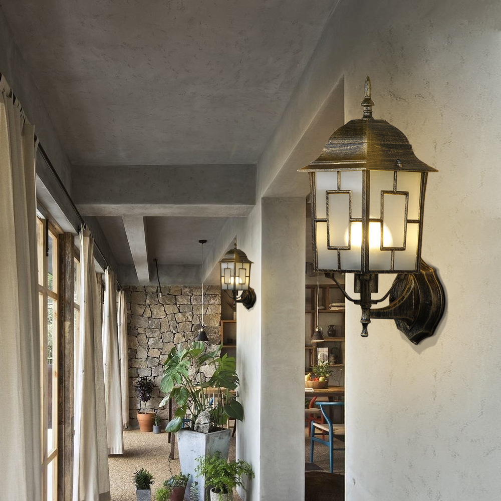 SANDIY Antique Wall Lamps Wate - Outdoor Lighting Glass Replacement 评论和价格