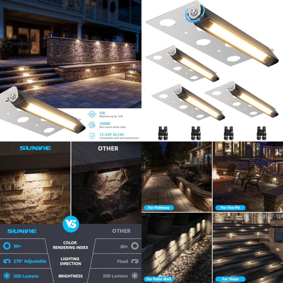 7 Inch Hardscape Lighting 5W L - Outdoor Lighting Low Voltage 评论和价格