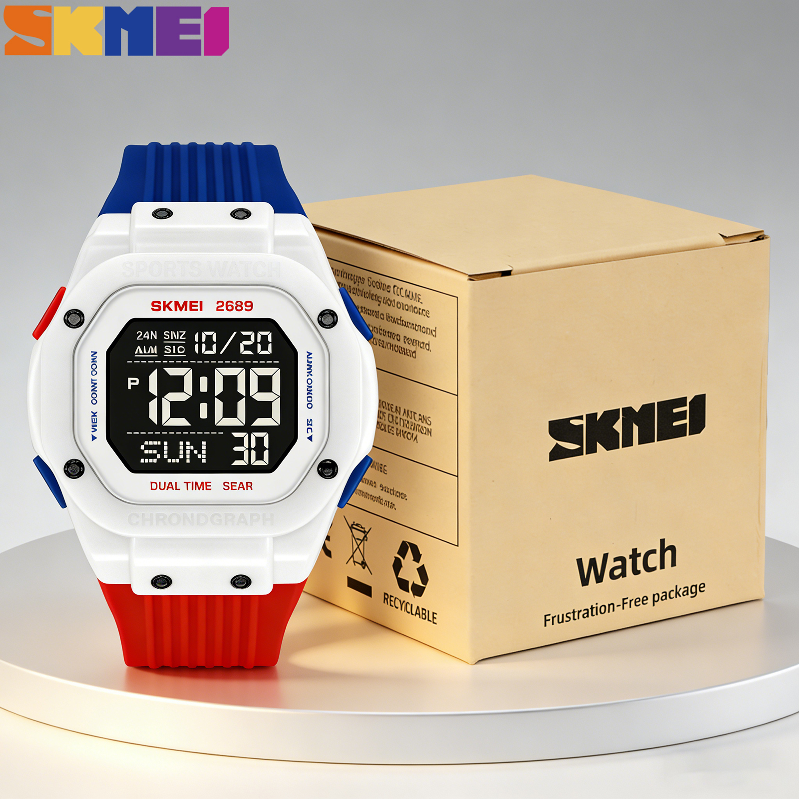 SKMEI 2689 Fashion Wristwatch  - Outdoor Lighting Zones 评论和价格